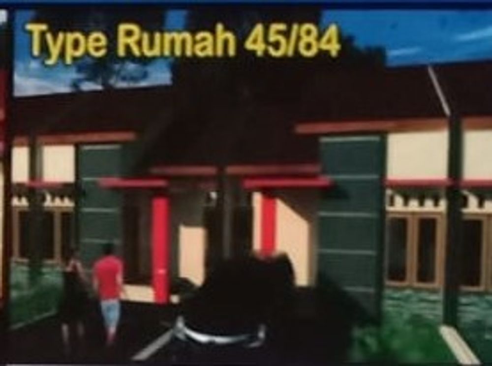foto tampak rumah tipe A (Komersil) perumahan Ndalem Puri Asri