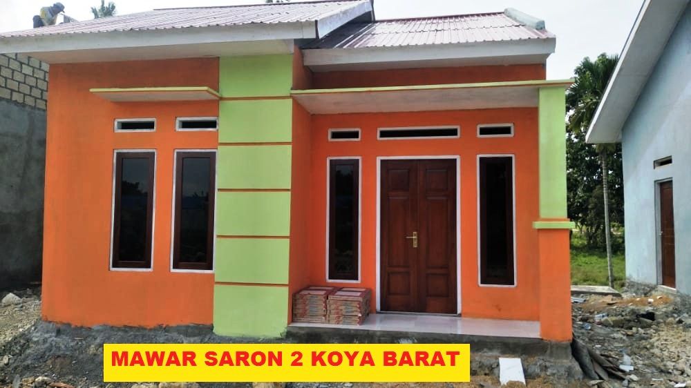 foto tampak rumah tipe MS36 perumahan MAWAR SARON 2