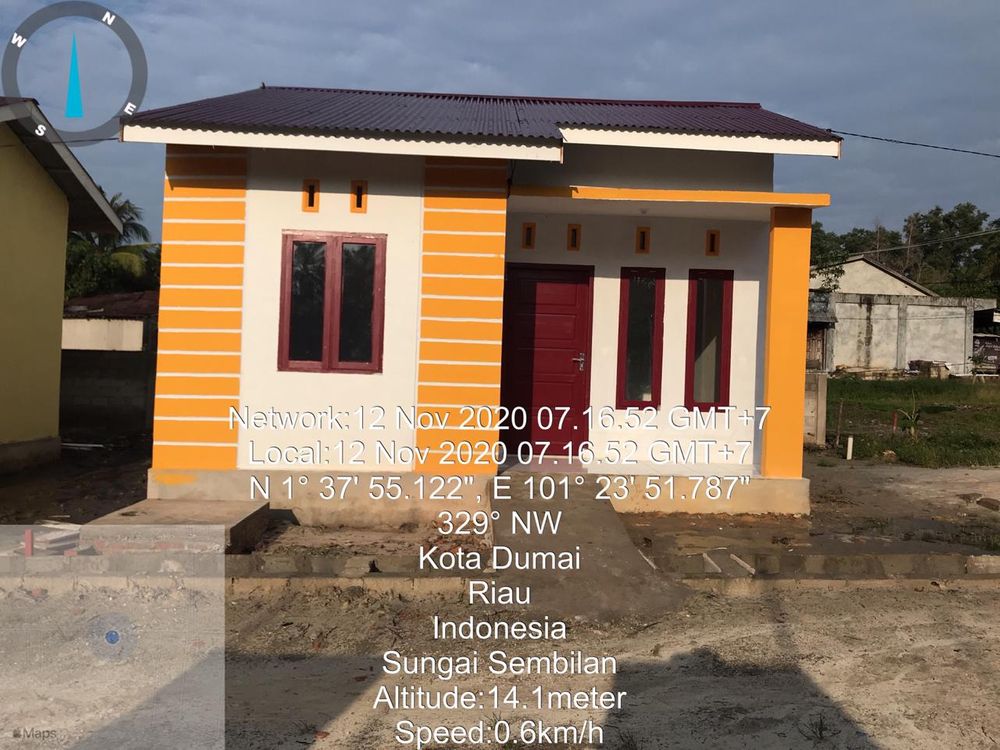 foto tampak rumah tipe 36 perumahan GRIYA HAYATI PERMAI V