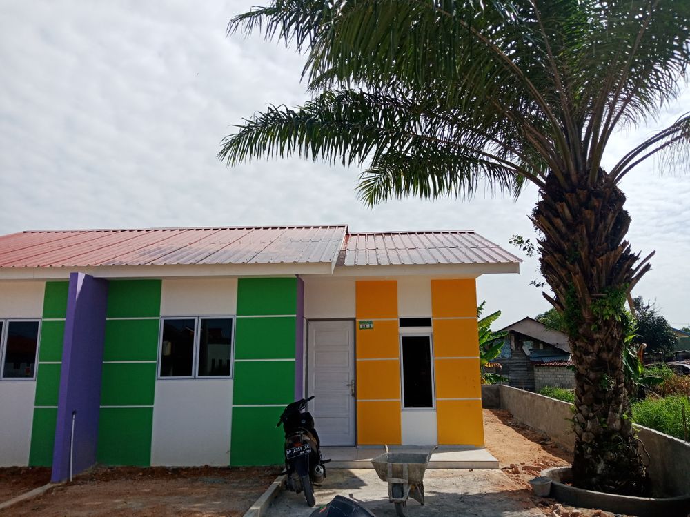 foto tampak rumah tipe 36/84 perumahan Anggrek Permai Residence