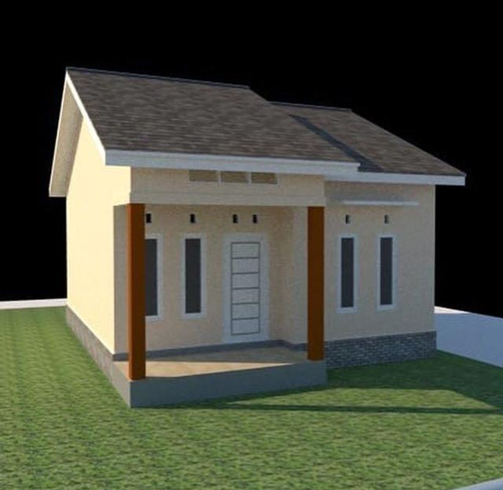 foto tampak rumah tipe 36 perumahan KARYA BERSAMA 