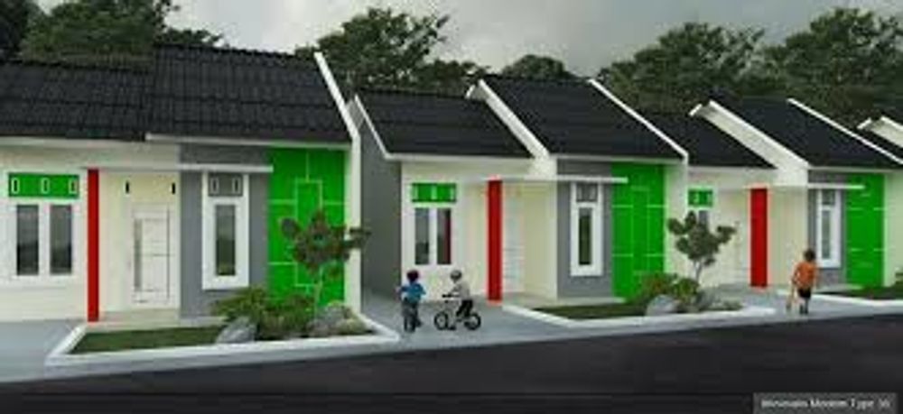 foto tampak rumah tipe 36/84 perumahan Rezeki Residence