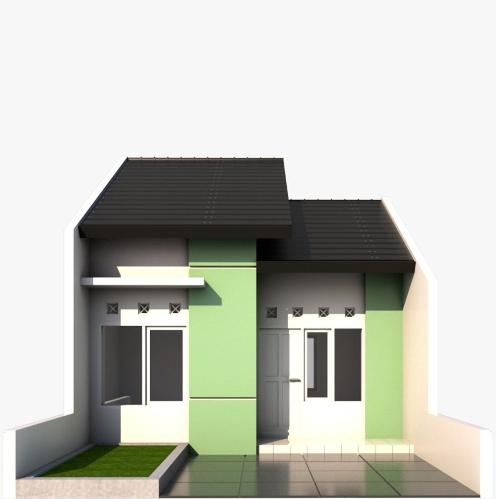foto tampak rumah tipe 35/66 perumahan BUKIT ESMA CICALENGKA 2