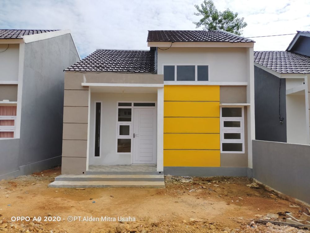 foto tampak rumah tipe 55+ perumahan ALDENIA RESIDENCE ROBAN