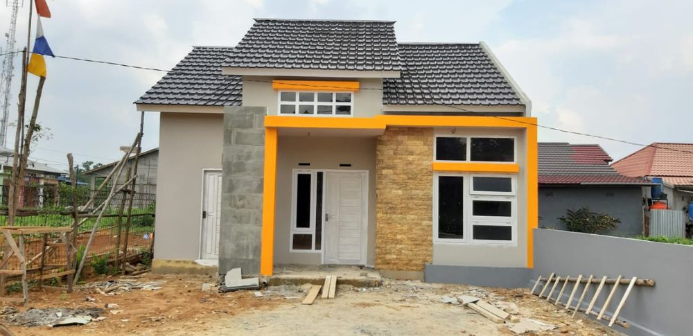 foto tampak rumah tipe 70 perumahan ALDENIA RESIDENCE ROBAN