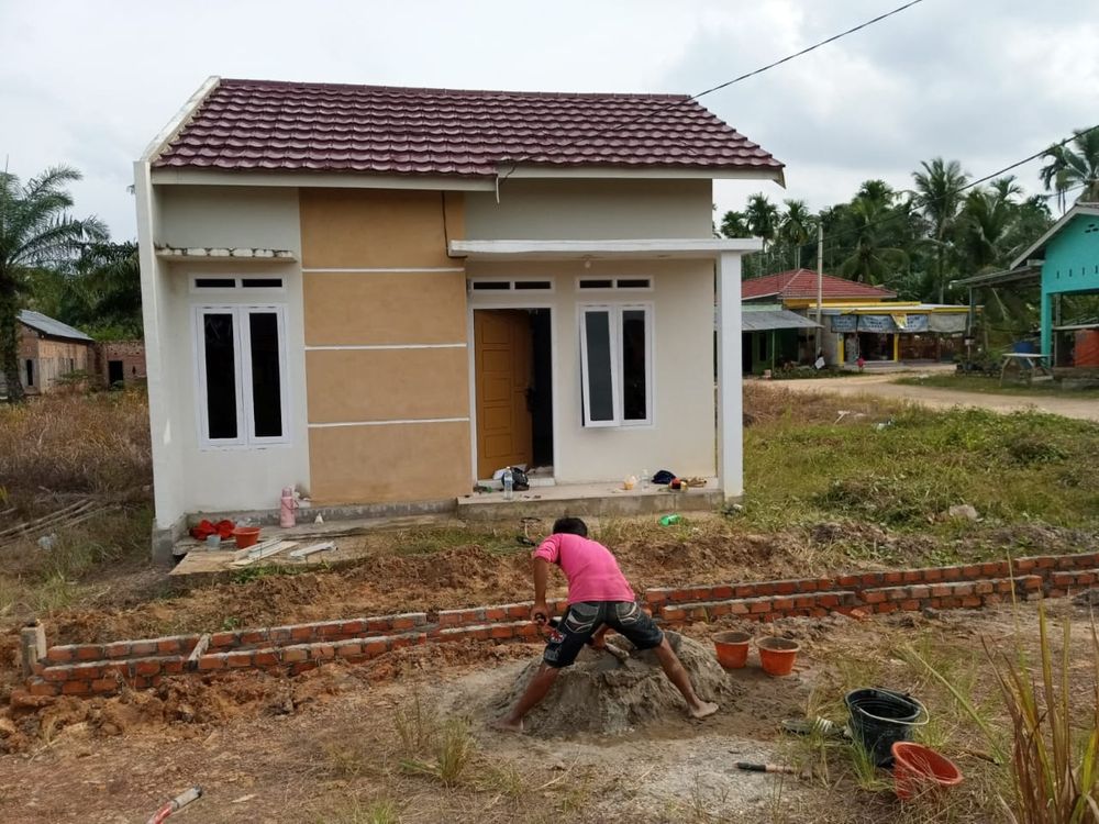 foto tampak rumah tipe 36 perumahan Jambi Arsa Regency