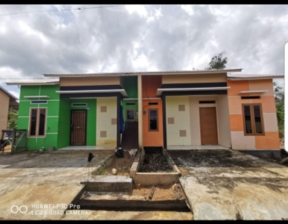 foto tampak rumah tipe 36 perumahan STAR BORNEO REGENCY 2 LANJUTAN