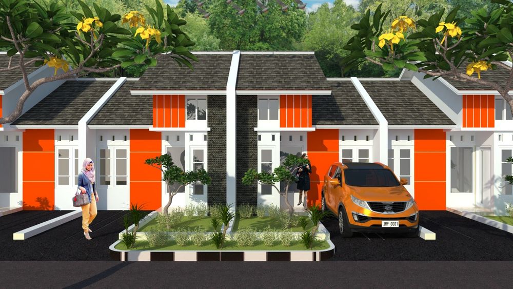 foto tampak rumah tipe 36/60 perumahan MEKARJAYA RESIDENCES