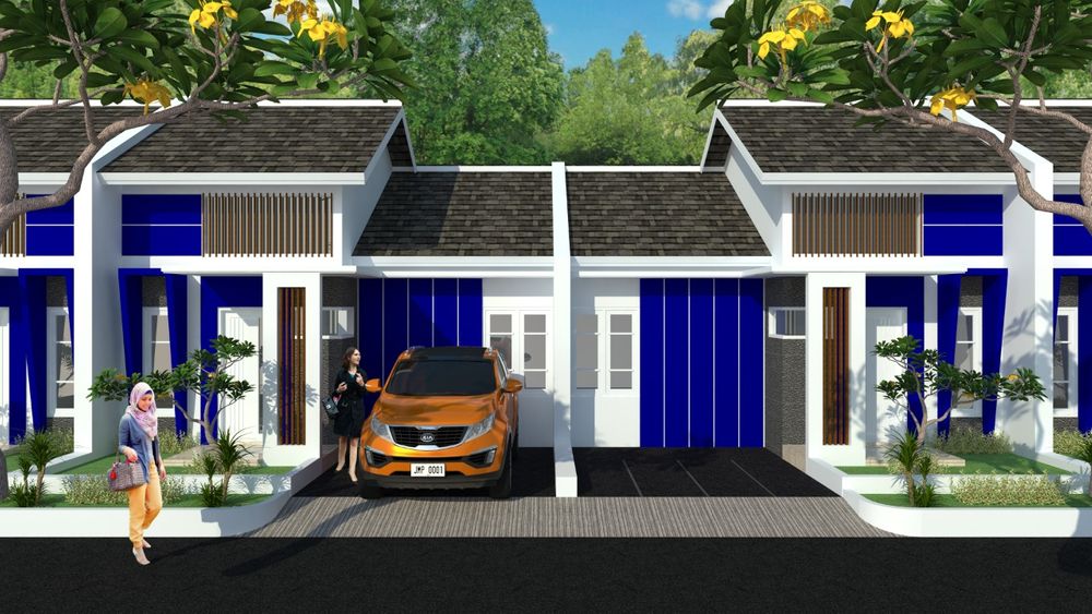 foto tampak rumah tipe 38/72 perumahan MEKARJAYA RESIDENCES