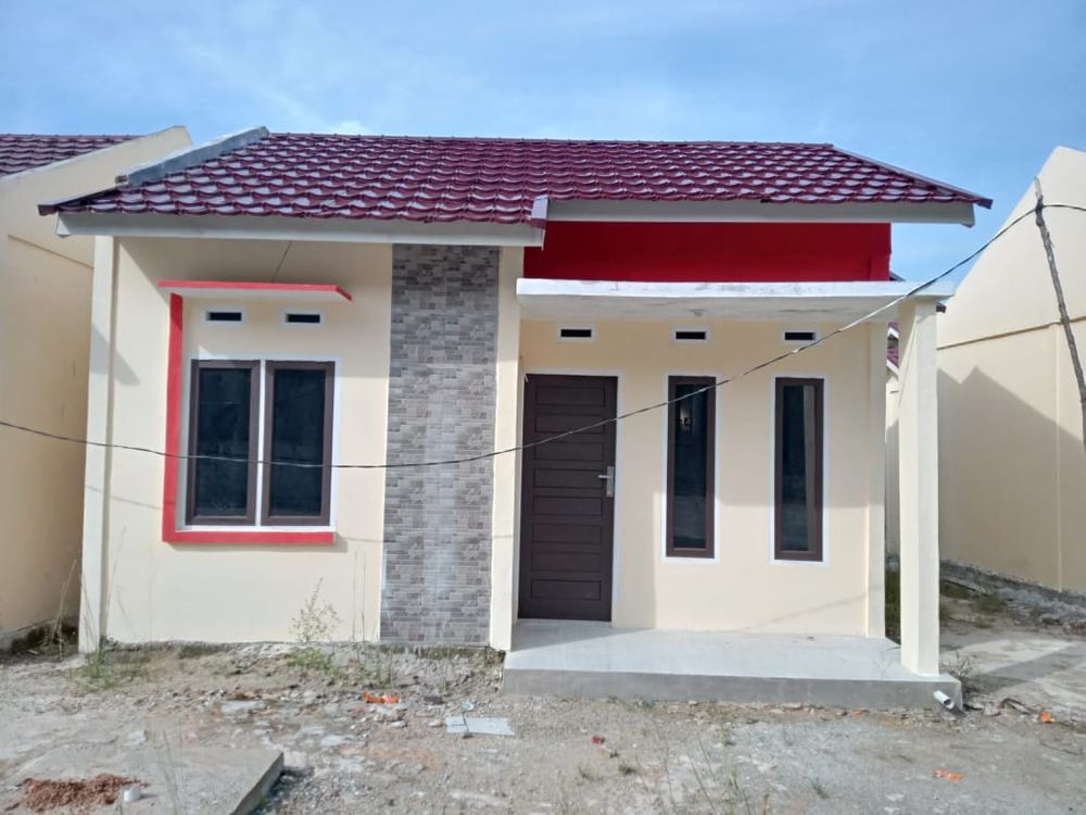 foto tampak rumah tipe Bumi Riau Lestari perumahan Bumi riau lestari