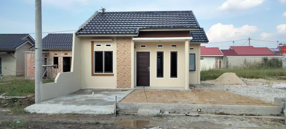 foto tampak rumah tipe Bumi Riau Lestari 2 perumahan Bumi Riau Lestari 2