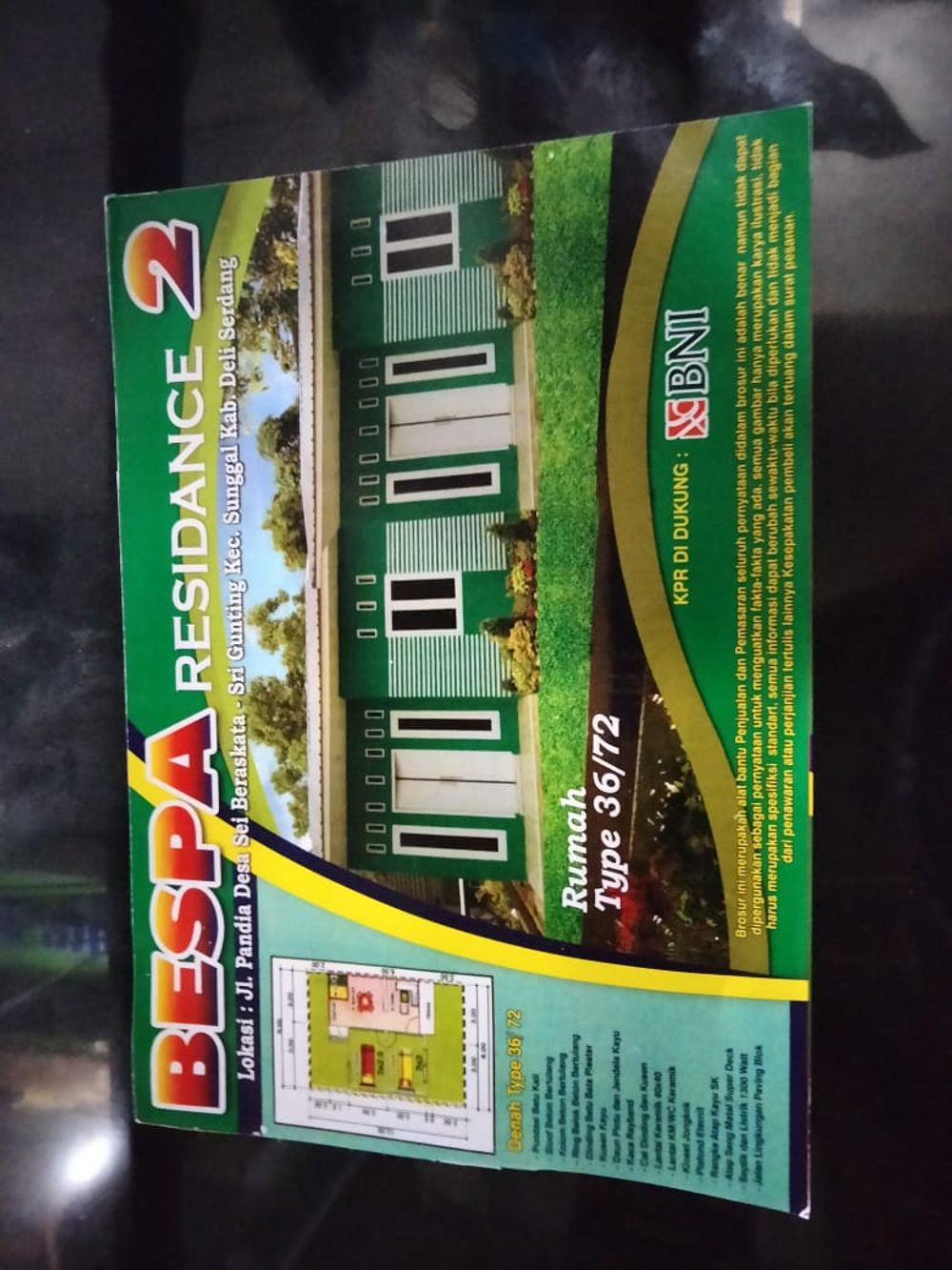 foto tampak rumah tipe 36 perumahan BESPA RESIDENCE 2