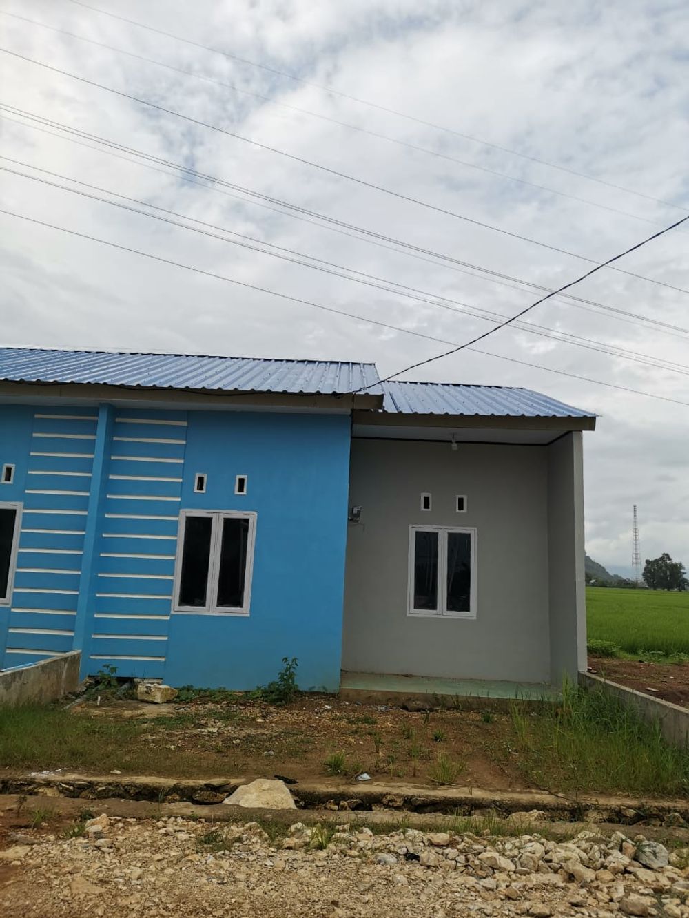foto tampak rumah tipe 36 perumahan BIRINGKASSI ABADI RESIDENCE