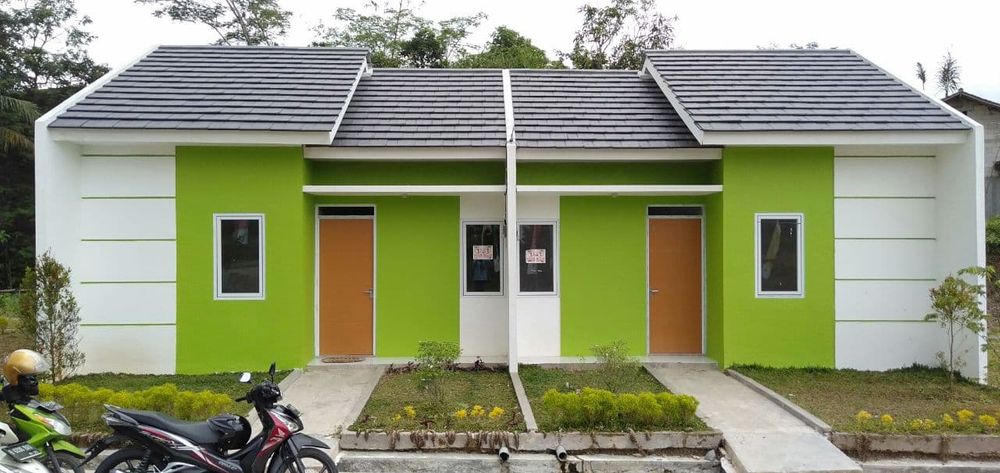 foto tampak rumah tipe Subsidi perumahan Grand Maja Residence