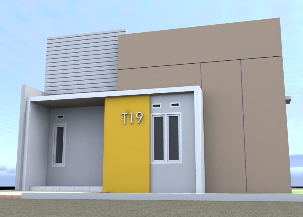 foto tampak rumah tipe 36 perumahan Perumahan Dosen dan Staff USN KOLAKA