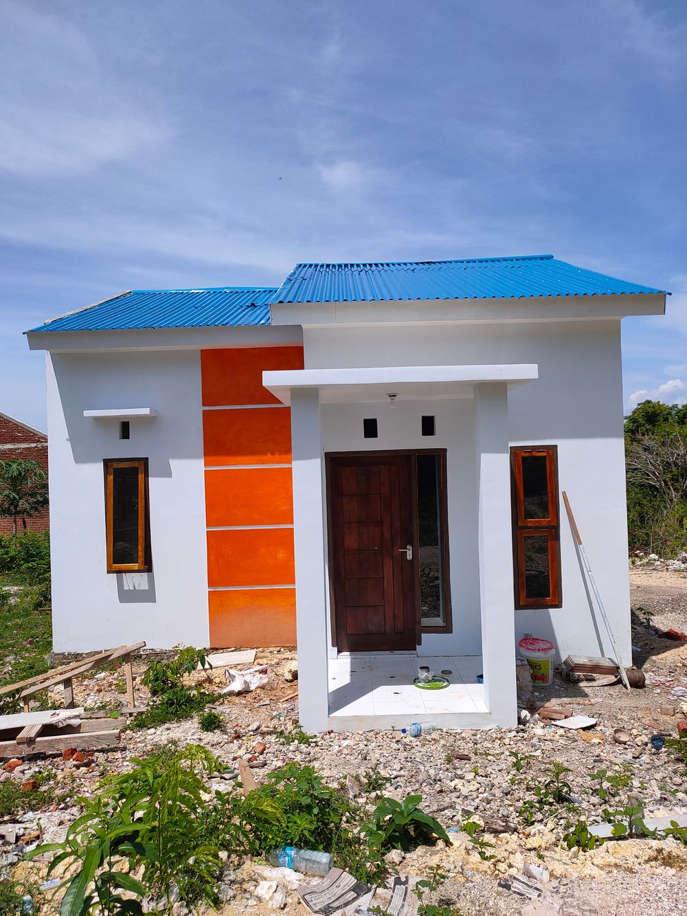 foto tampak rumah tipe 36 perumahan Restu Permai Residence