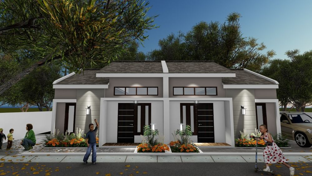 foto tampak rumah tipe 30/72 perumahan WISMAMAS SUTRA REGENCY