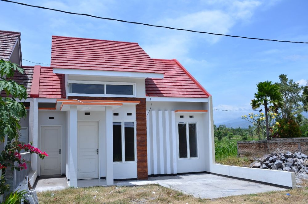 foto tampak rumah tipe 45 perumahan Green City