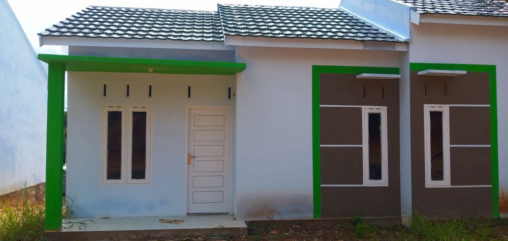 foto tampak rumah tipe 36 perumahan Griya Sejahtera Anugrah.