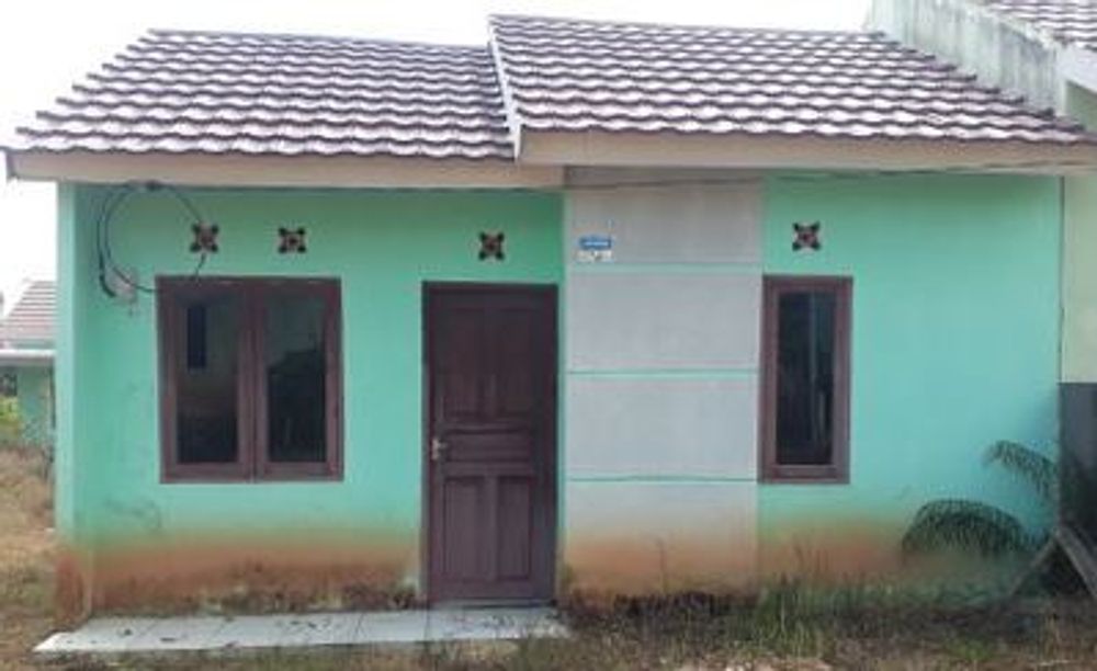 foto tampak rumah tipe RHS 36 perumahan CLEOPATRA SRIWIJAYA
