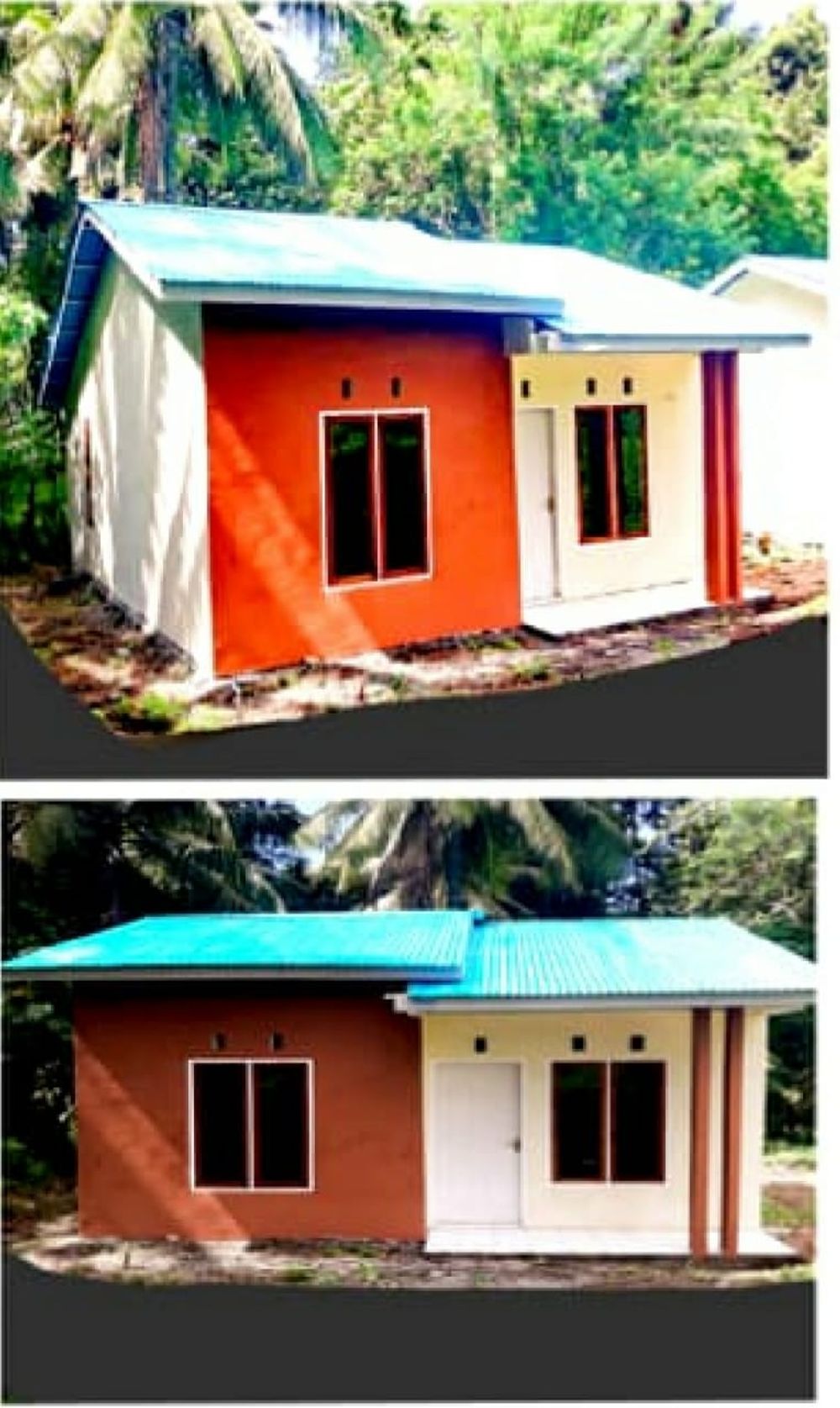 foto tampak rumah tipe 36/120 m2 perumahan GERBANG INDAH