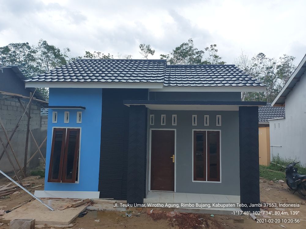 foto tampak rumah tipe RST/36 perumahan PERMATA RESIDENCE 2