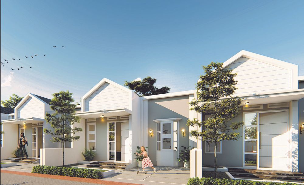 foto tampak rumah tipe 36/73 perumahan De Green Kedungrejo