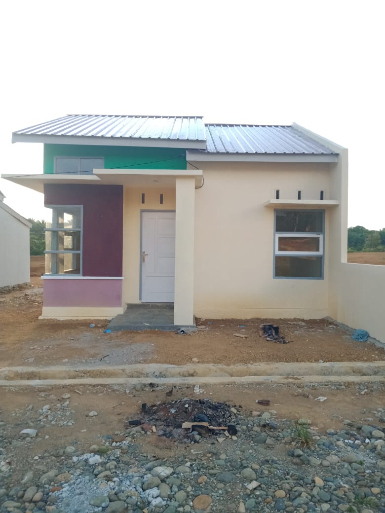foto tampak rumah tipe 36 perumahan MUTIA RAIHAN RESIDENCE