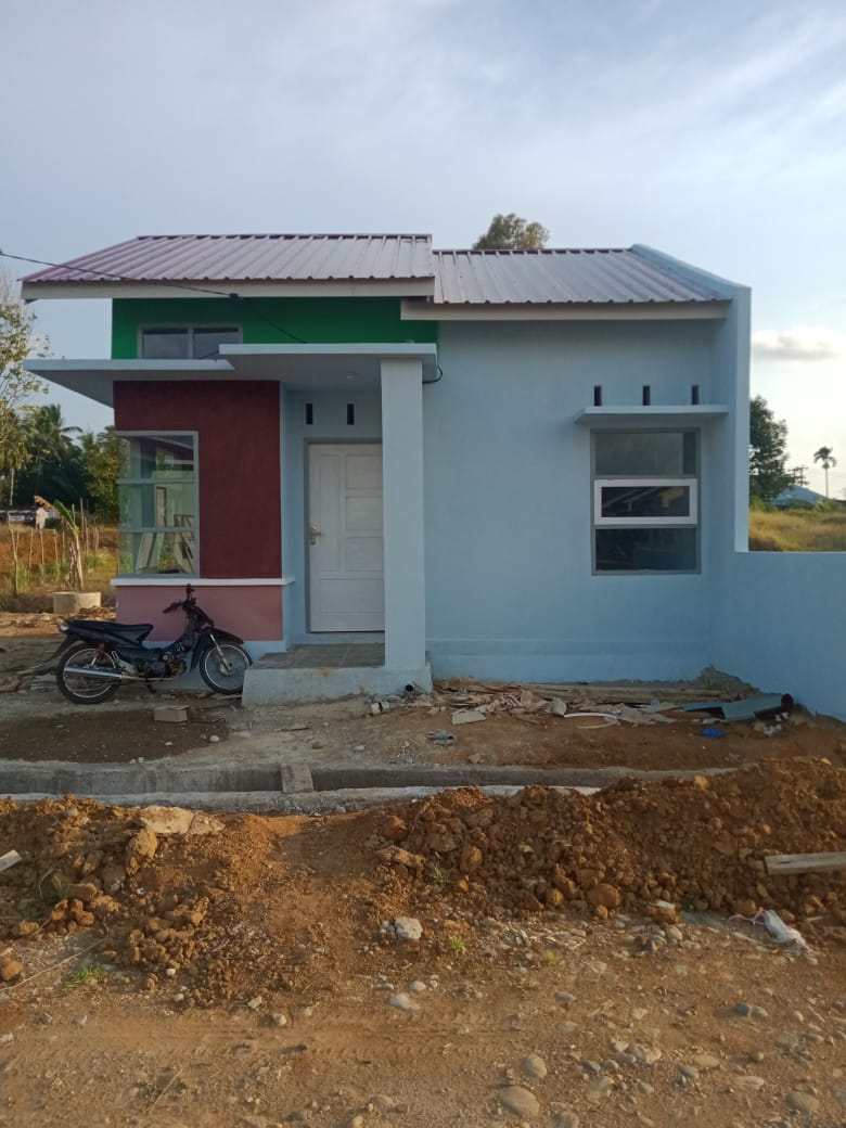foto tampak rumah tipe 36 perumahan MUTIA RAIHAN RESIDENCE