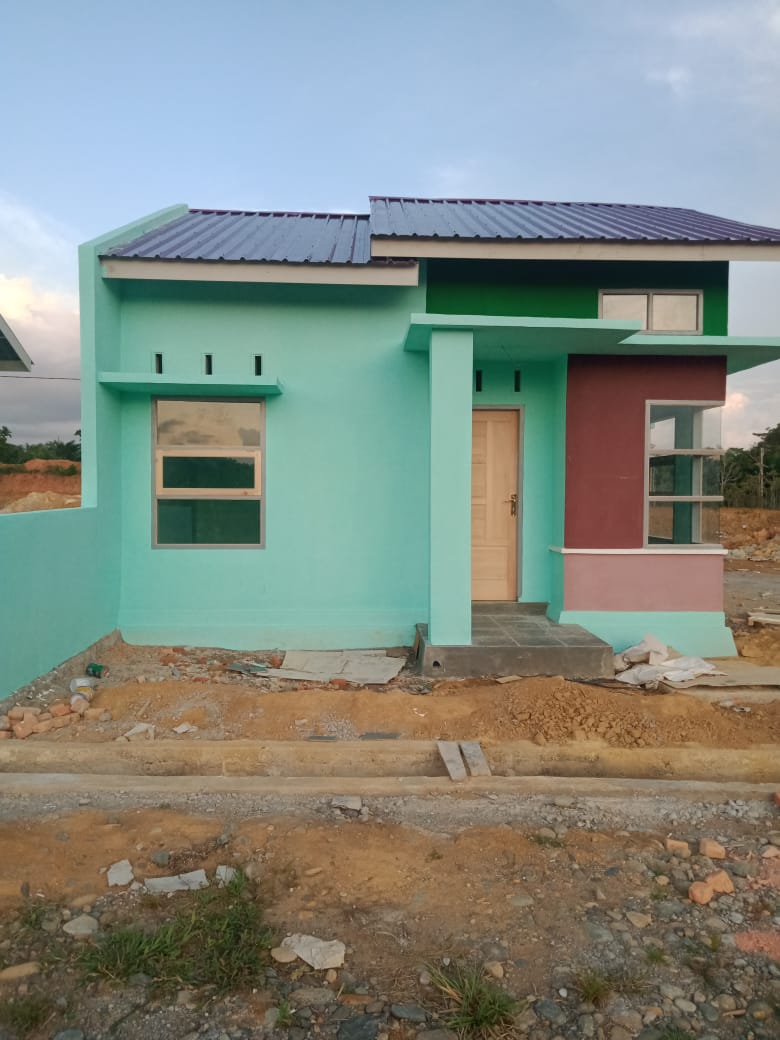 foto tampak rumah tipe 36 perumahan MUTIA RAIHAN RESIDENCE