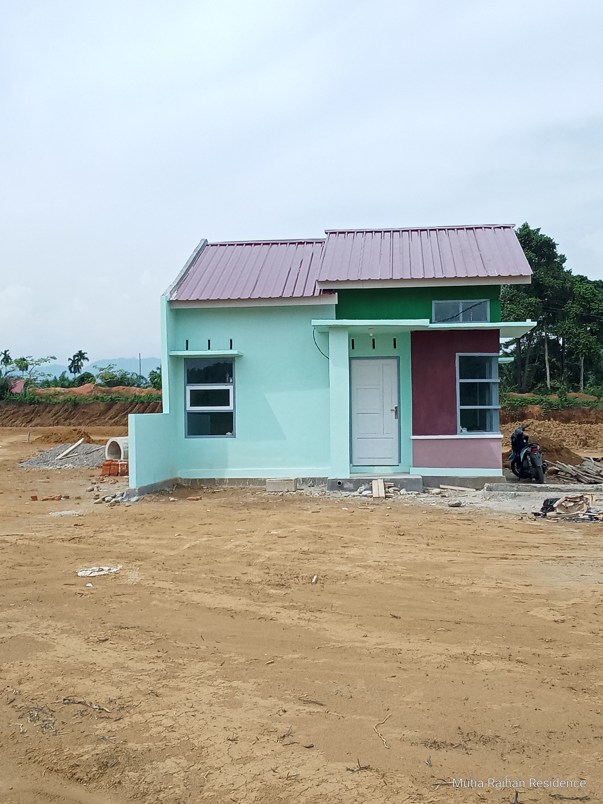 foto tampak rumah tipe 36 perumahan MUTIA RAIHAN RESIDENCE