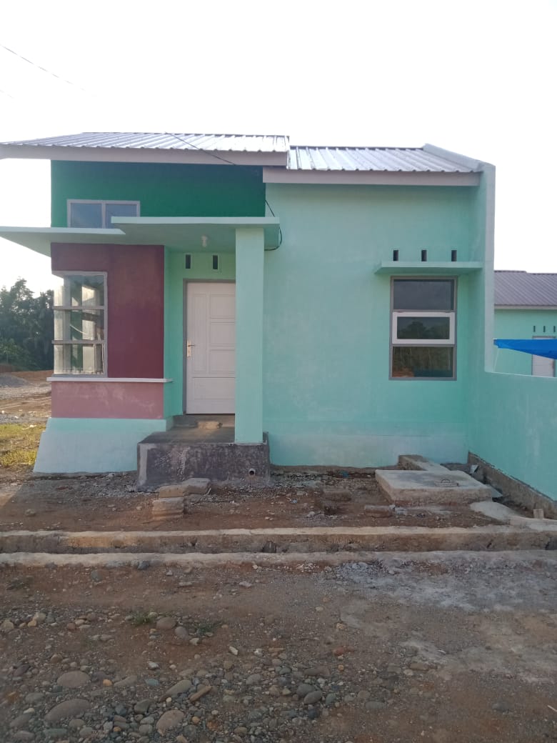 foto tampak rumah tipe 36 perumahan MUTIA RAIHAN RESIDENCE
