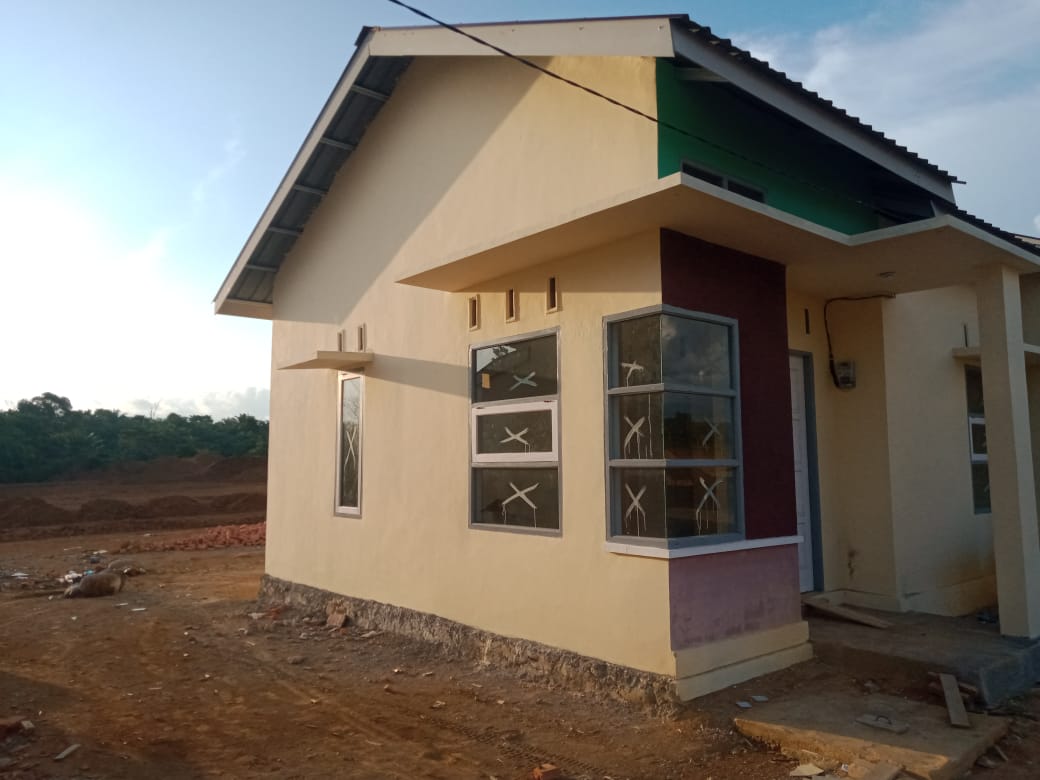 foto tampak rumah tipe 36 perumahan MUTIA RAIHAN RESIDENCE