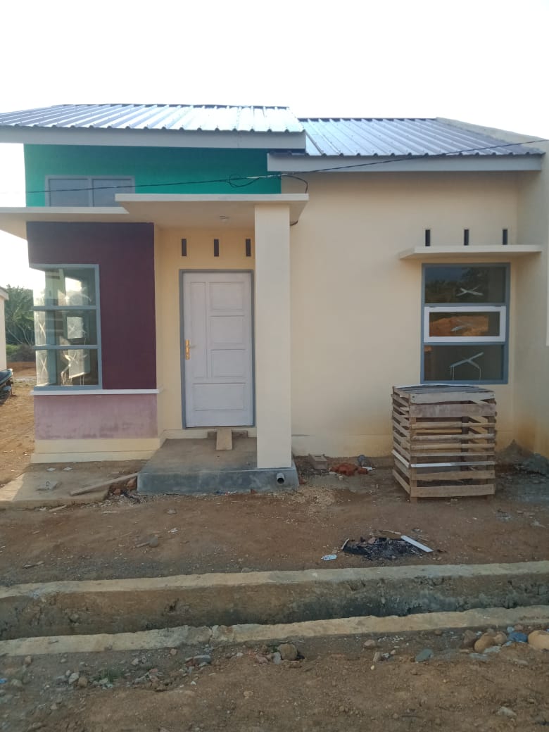 foto tampak rumah tipe 36 perumahan MUTIA RAIHAN RESIDENCE