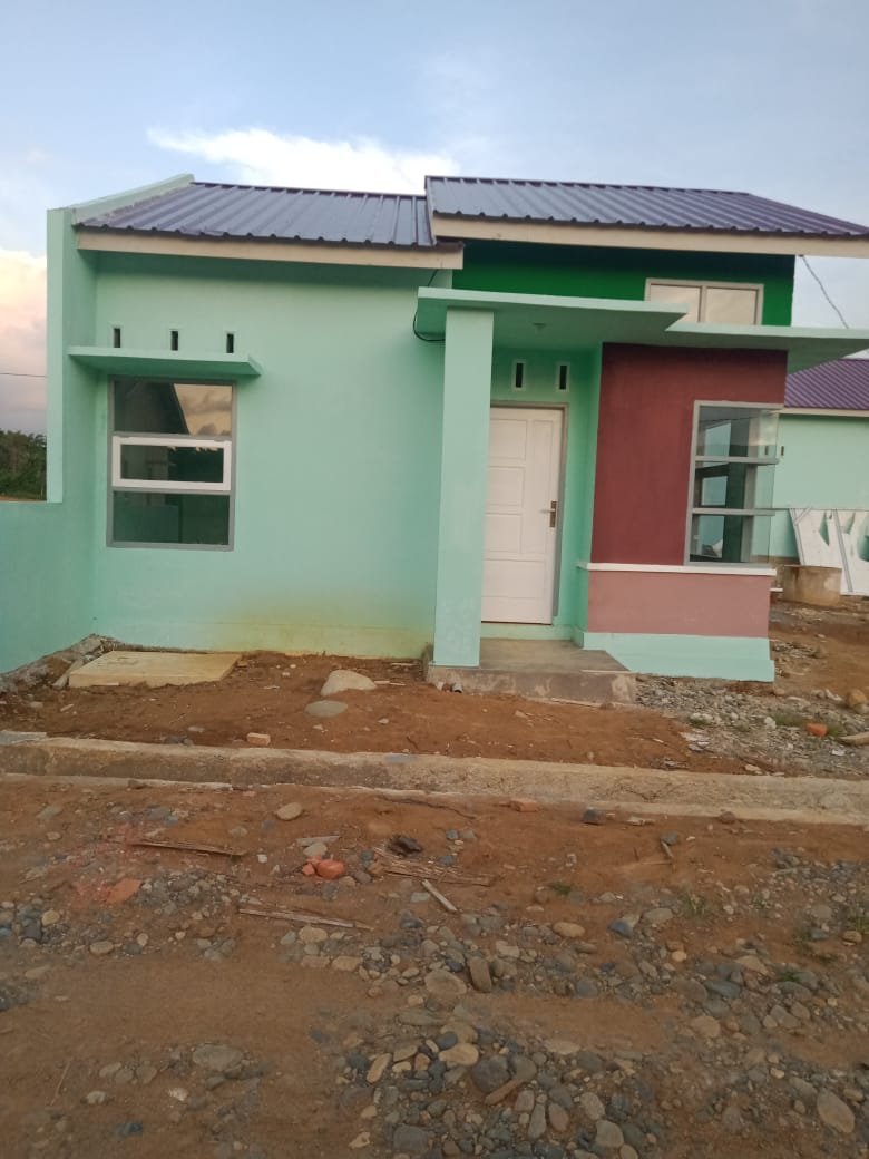 foto tampak rumah tipe 36 perumahan MUTIA RAIHAN RESIDENCE