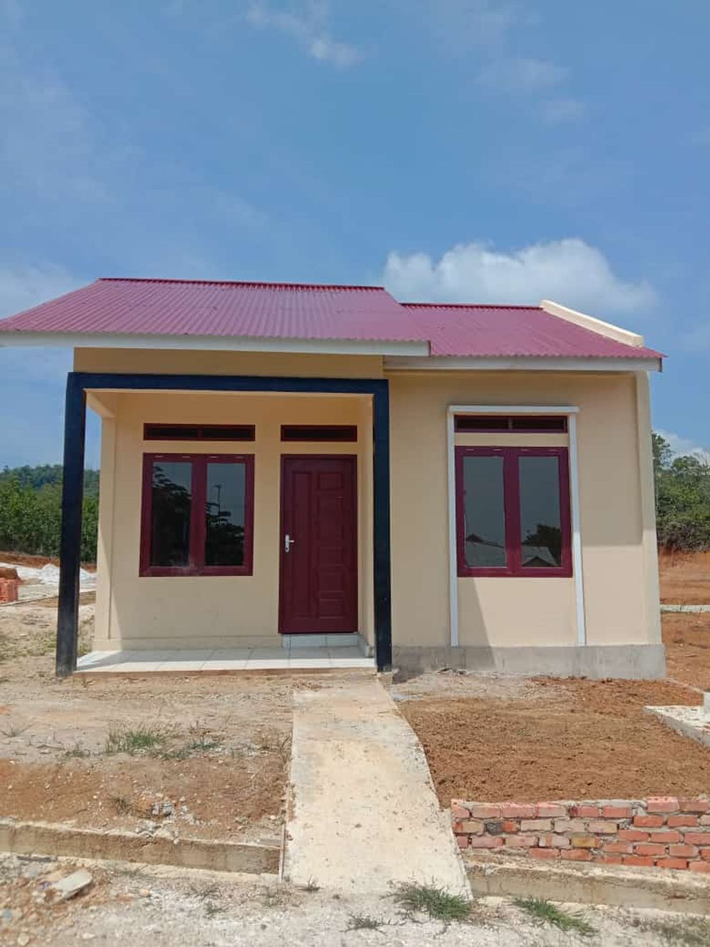 foto tampak rumah tipe 36 / 117 perumahan BUKIT MUTIARA PERMAI