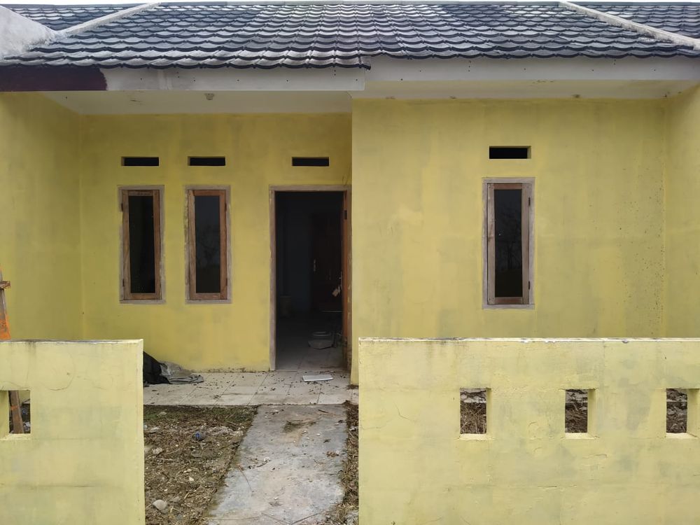 foto tampak rumah tipe 36/72 perumahan Kota Mutiara Lebak