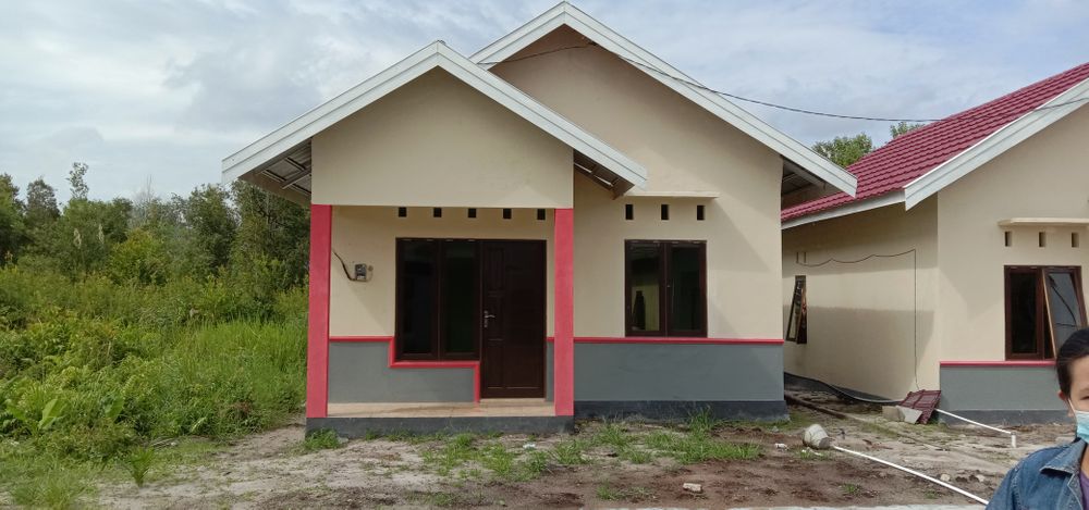 foto tampak rumah tipe 36/136 perumahan Amartha griya Sri rejeki 2