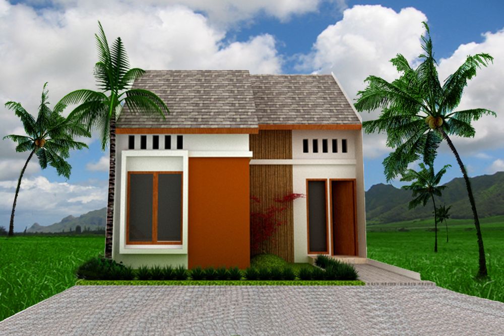 foto tampak rumah tipe 30/72 perumahan Bumi Sangkara Regency