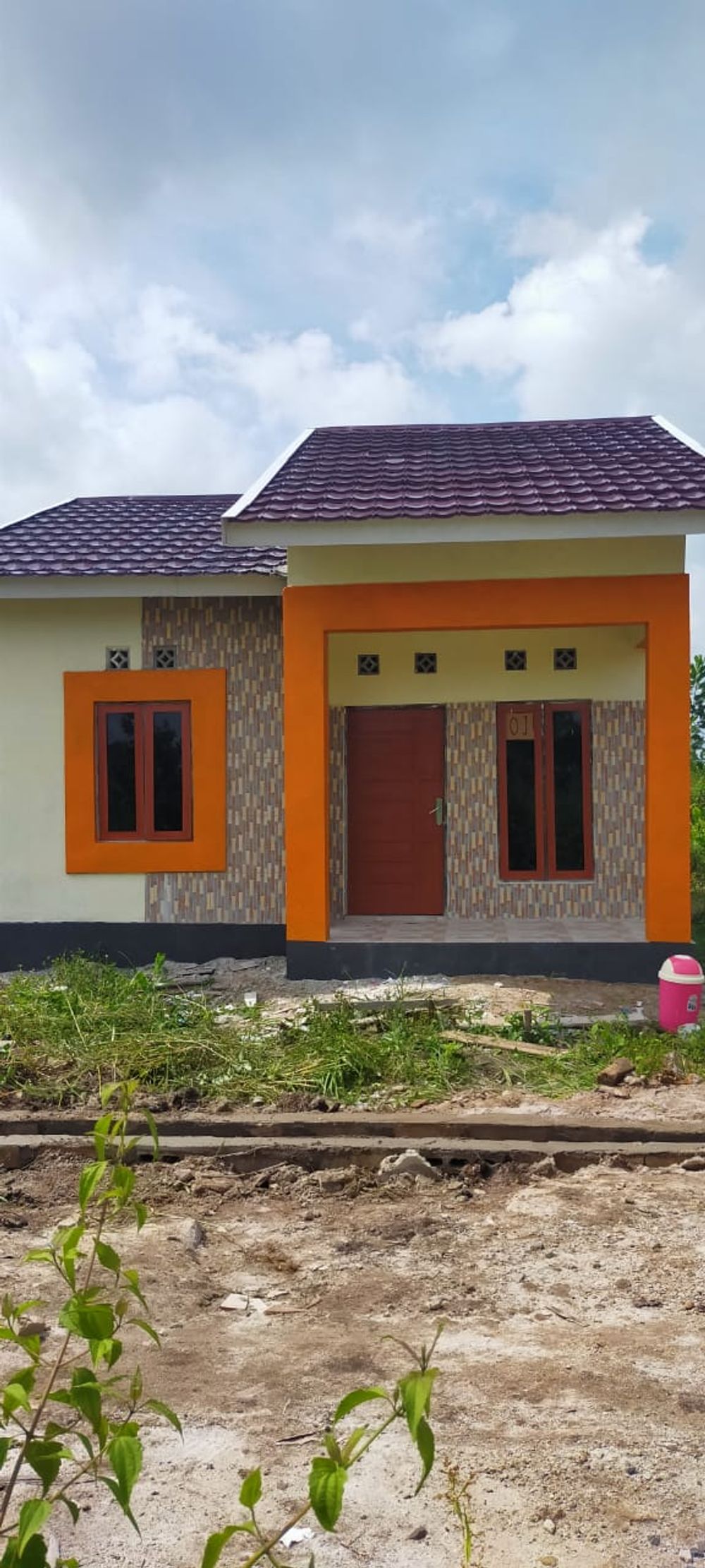 foto tampak rumah tipe 36 perumahan Bumi Raya II Kencana Baru 