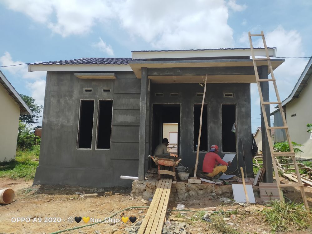 foto tampak rumah tipe 36 perumahan Griya Ziva Pabahanan