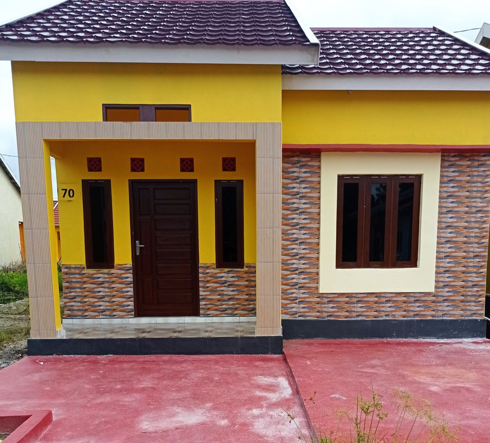 foto tampak rumah tipe 36 perumahan Griya Alam Indah