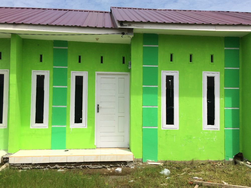 foto tampak rumah tipe 36/100 perumahan VILLA MENCIRIM INDAH