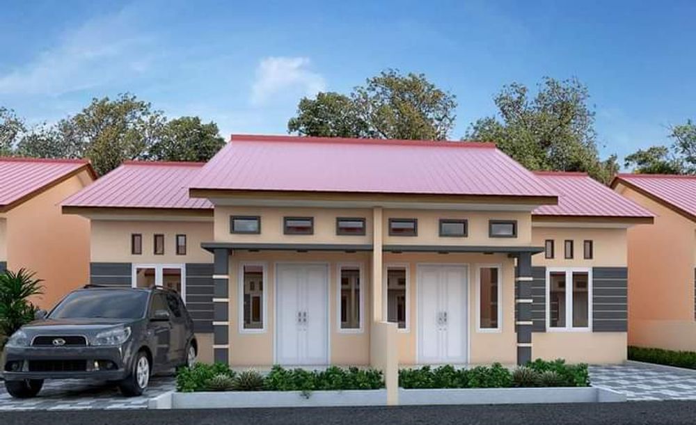 foto tampak rumah tipe perumahan subsidi perumahan BANGUN BERKAH RASYA RESIDENCE