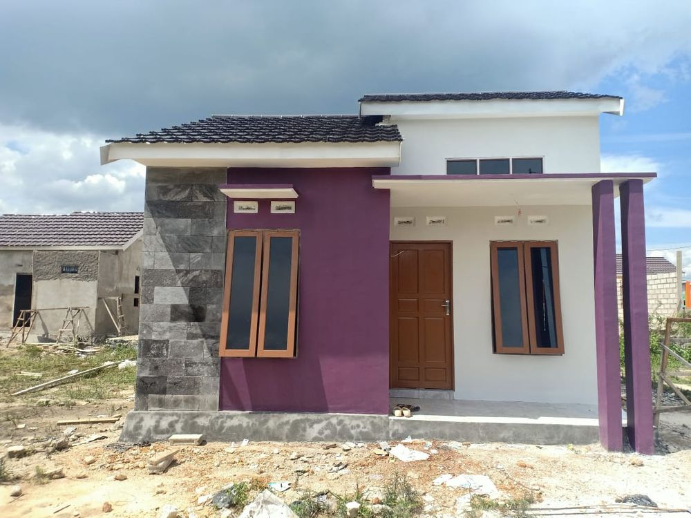 foto tampak rumah tipe 36 perumahan GUNTUNG HARAPAN MAS TAHAP 4