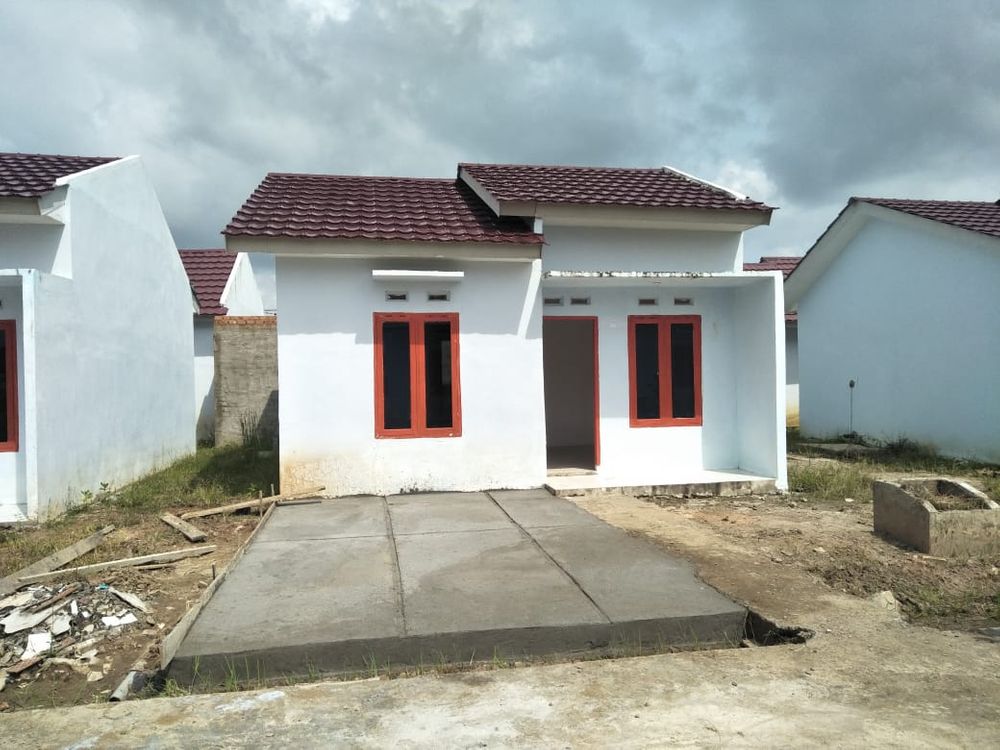 foto tampak rumah tipe 36 perumahan PINANG JAYA RESIDENCES