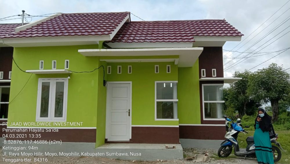 foto tampak rumah tipe sub perumahan HAYATU SA.IDA