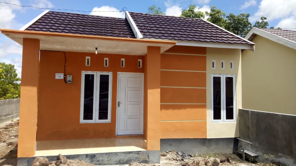 foto tampak rumah tipe 36 perumahan GRIYA HARAPAN BUMI MULIA
