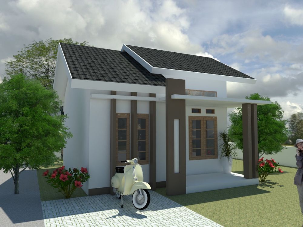 foto tampak rumah tipe 36 perumahan GRAHA PRAJA IDAMAN