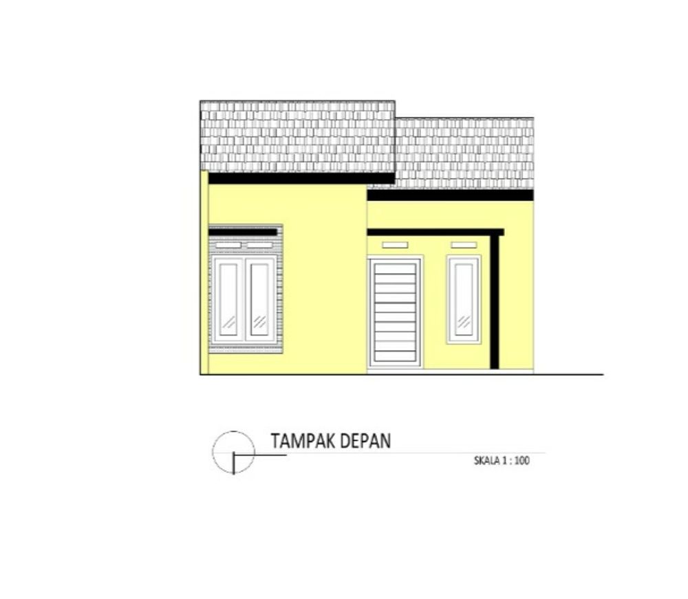 foto tampak rumah tipe 36 perumahan GRAND DALILAH